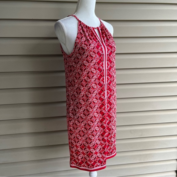 •Max Studio• Geometric Moroccan Pattern Halter Dress - Size Small - Picture 4 of 9